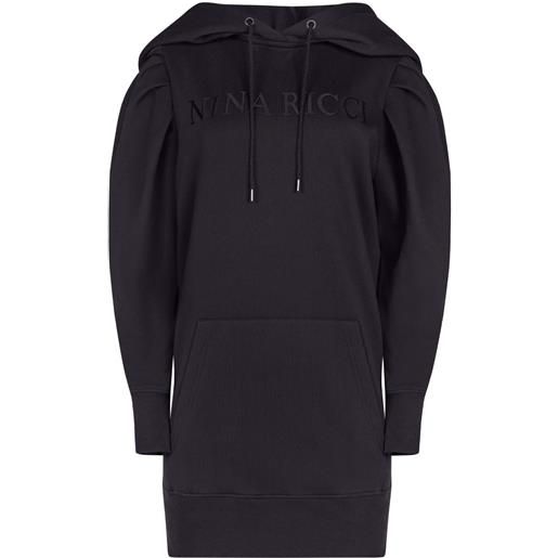 Nina Ricci abito con ricamo - nero