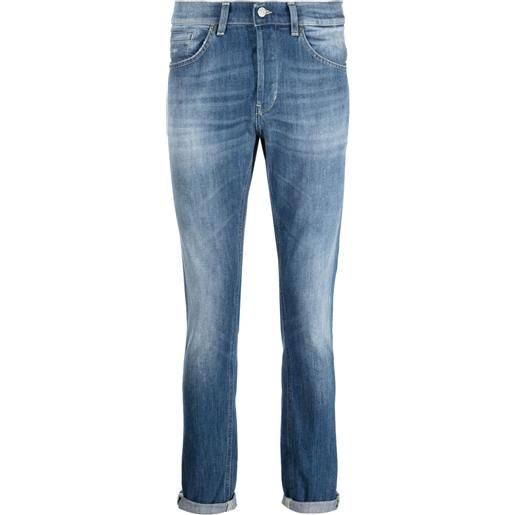 DONDUP jeans con effetto schiarito - blu