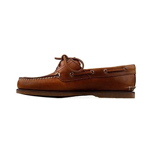 Timberland classic 2 eye, scarpe da barca uomo, marrone ( gaucho roughcut smooth), 44 eu