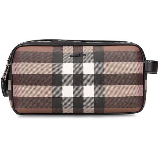 BURBERRY pochette in e-canvas giant check