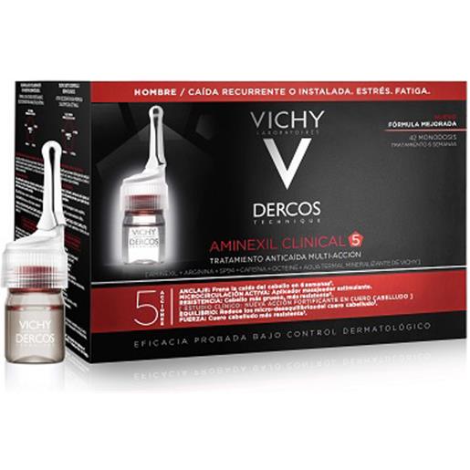 VICHY dercos aminexil trattamento anticaduta uomo - 42 fiale da 6ml