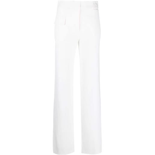 Genny pantaloni sartoriali con dettaglio cut-out - bianco