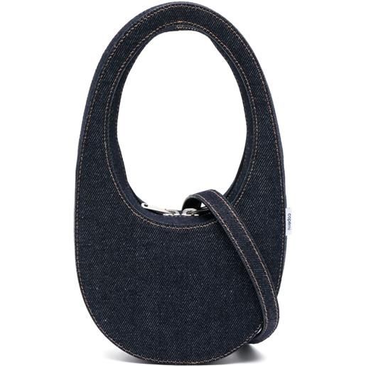 Coperni borsa tote swipe denim mini - blu