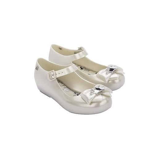 melissa mini dora + disney princess, scarpe da ginnastica, bianco, 32 eu