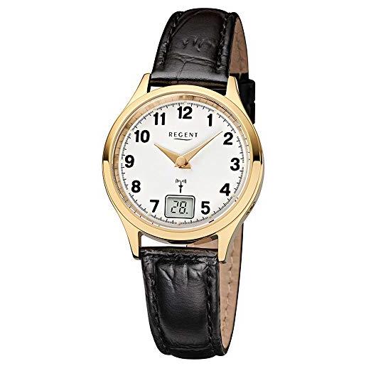 REGENT orologio analogico al quarzo donna con cinturino in acciaio inossidabile 12030074