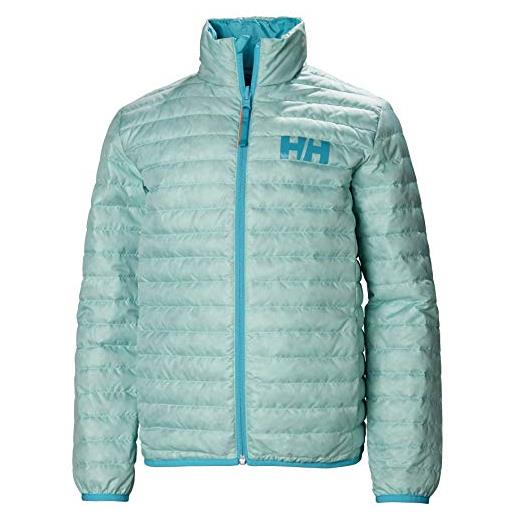 Helly Hansen jr barrier down isolatore, giacca unisex bambini, blue tint, 10 anni