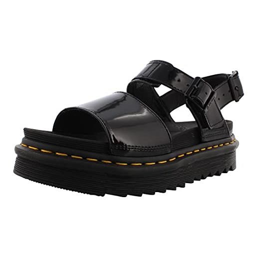 Dr. Martens single strap sandal, donna, black, 40 eu