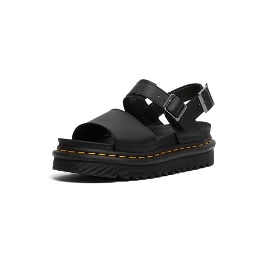 Dr. Martens single strap sandal, donna, black, 40 eu