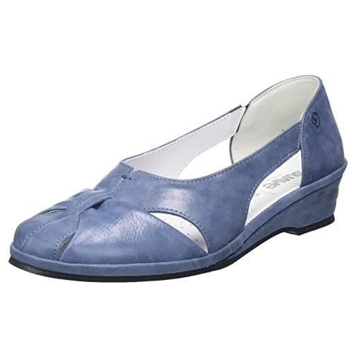 Suave 940114-05, pantofole donna, blu, 36 eu larga
