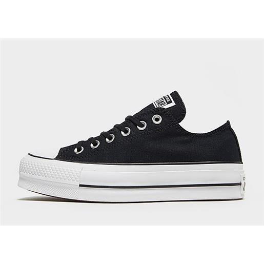 Converse chuck taylor all star lift canvas low top donna, black