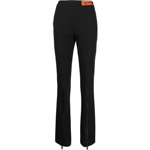 Heron Preston pantaloni sartoriali con zip - nero