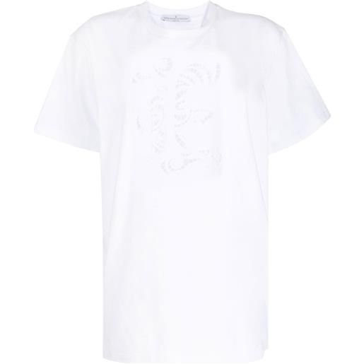 Ermanno Scervino t-shirt con dettaglio cut-out - bianco