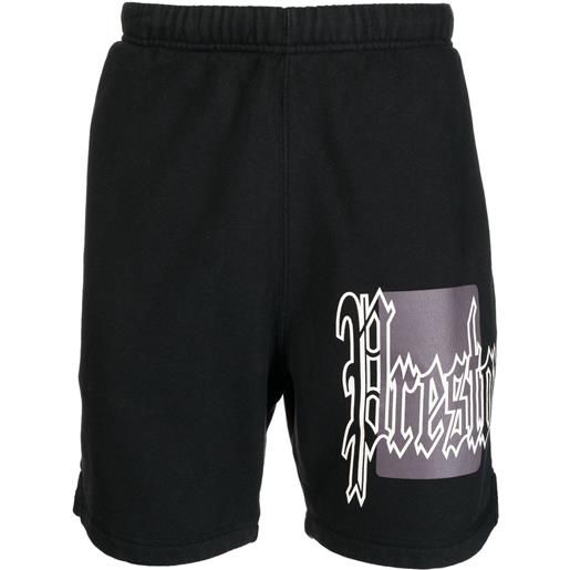 Heron Preston shorts sportivi con stampa color blocks - nero