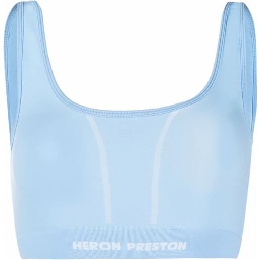 Heron Preston top crop - blu