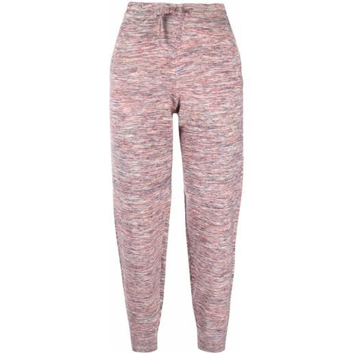 MARANT ÉTOILE pantaloni sportivi con stampa - rosa