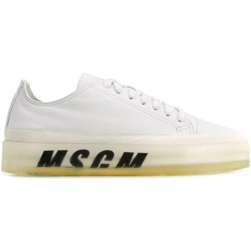 MSGM sneakers con suola oversize - bianco