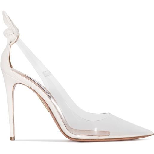 Aquazzura pumps bow tie 85mm - bianco