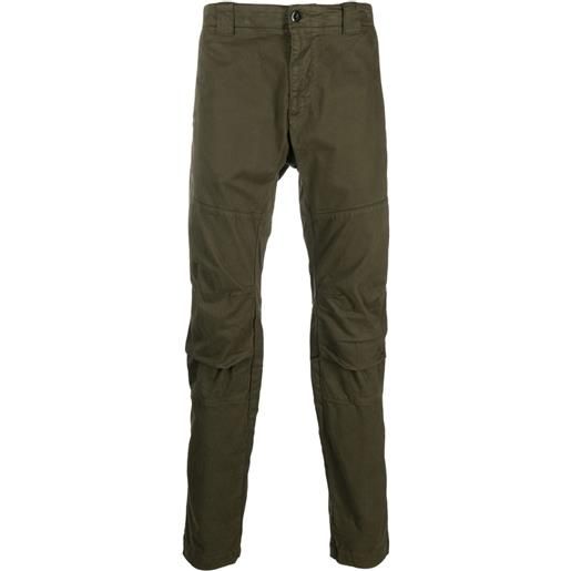 C.P. Company pantaloni affusolati con applicazione - verde