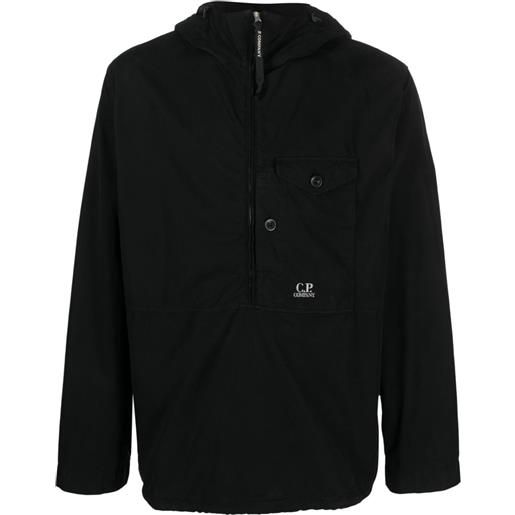 C.P. Company giacca a vento con ricamo - nero