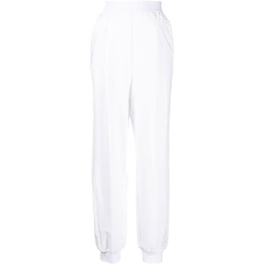Alberta Ferretti pantaloni sportivi con dettaglio cut-out - bianco