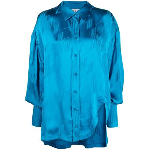 The Attico camicia asimmetrica kota - blu