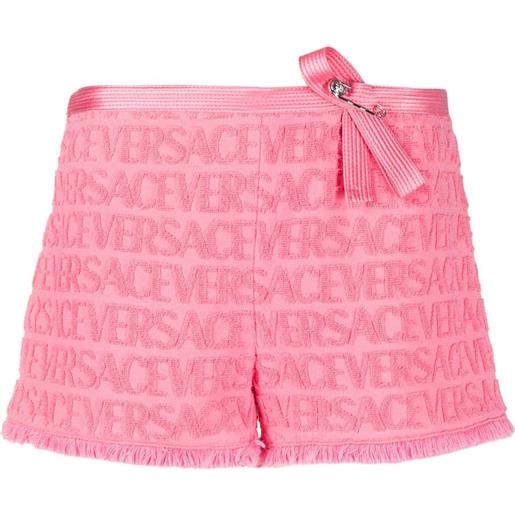 Versace shorts con fiocco - rosa