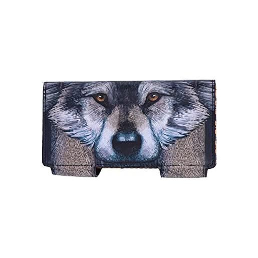Nemesis Now guardian wolf - borsa in rilievo, 18,5 cm, colore: grigio