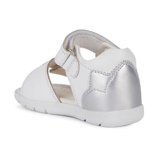 Geox b sandal alul girl b, bimba 0-24, bianco, 24 eu