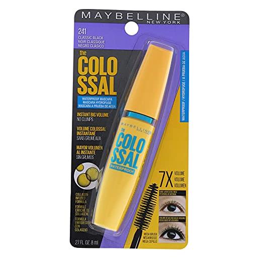 Maybelline the colossal volum express waterproof mascara - # 241 classic black for women 0,27 oz mascara