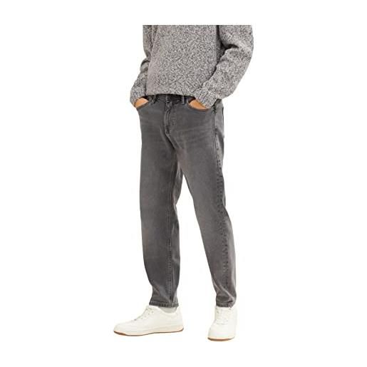 TOM TAILOR Denim jeans vestibilità larga, uomo, grigio (clean mid stone grey denim 10213), 31w / 32l