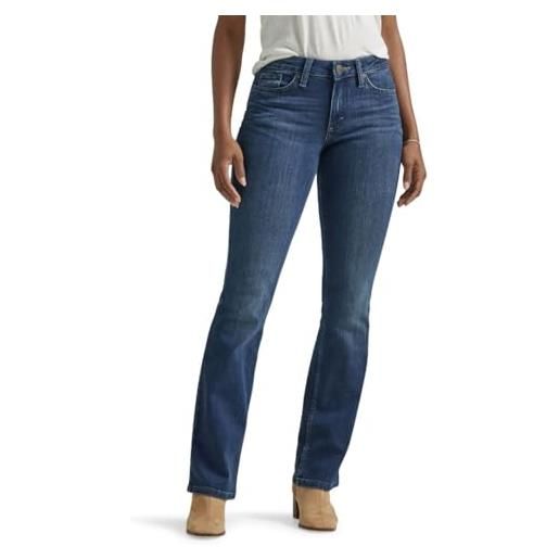 Lee jeans bootcut regular fit, heritage fade, short donna