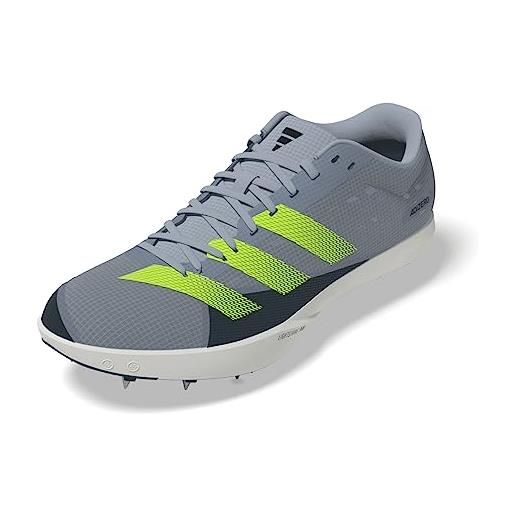 adidas adizero lj, shoes-low (non football) unisex-adulto, wonder blue/lucid lemon/arctic night, 46 2/3 eu