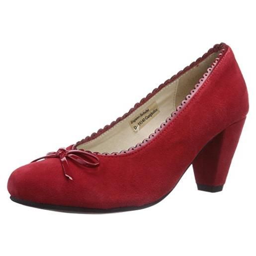 Hirschkogel 3009201021, scarpe décolleté donna, rosso rosso 021, 39 eu
