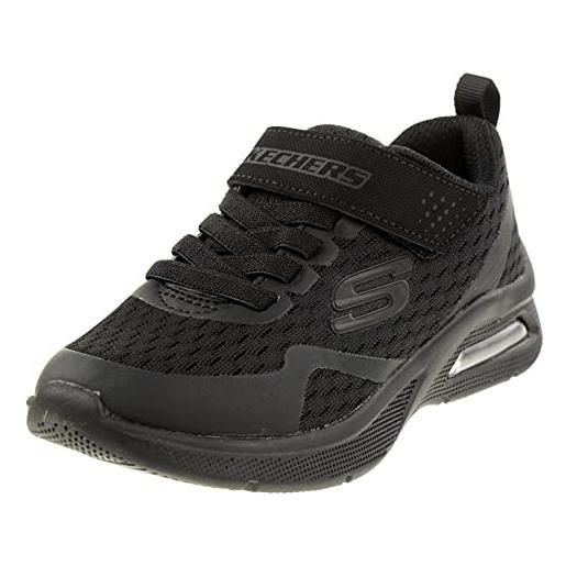 Skechers microspec max torvix, scarpe da ginnastica bambini e ragazzi, black white lght, 30 eu