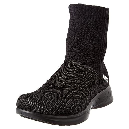 UYN 3d ribs metal black sole, sneaker donna, 35 eu