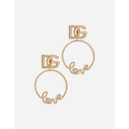 Dolce & Gabbana orecchini a clips love e logo dg
