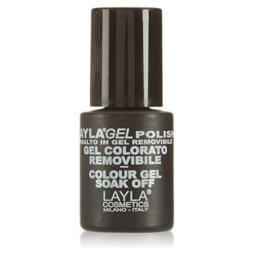 Layla cosmetics laylagel polish smalto semipermanente per unghie con lampada uv, 1 confezione da 10 ml, tonalità lavander
