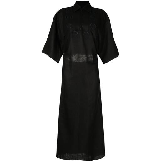 Litkovskaya abito con dettaglio in guipure - nero