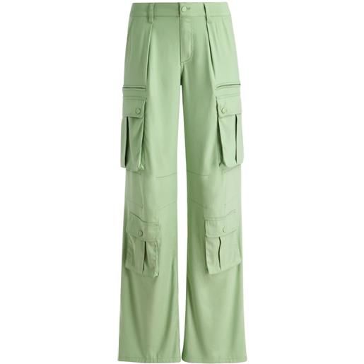 alice + olivia cargo joette a vita bassa - verde