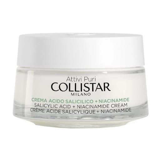 Collistar colistar attivi puri crema acido salicilico+niacinamide anti-imperfezioni seboequilibrante 50ml