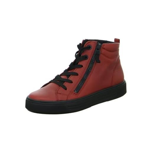 ARA courtyard, sneaker mid-cut donna, rosso peperoncino, 37 eu larga