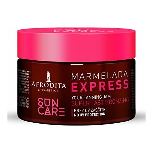 Afrodita Cosmetics sun care - acceleratore per abbronzatura marmelada, per un'abbronzatura rapida e intensa, con olio di cocco organico al 100%
