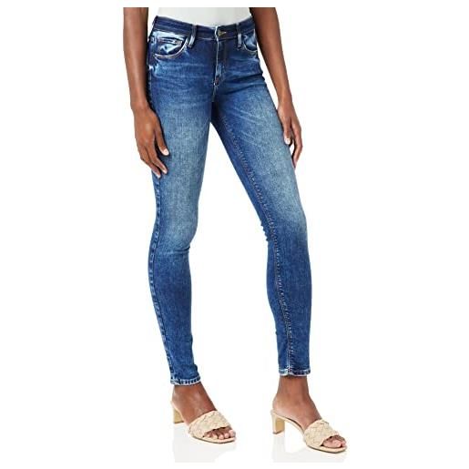 Cross Jeans nancy jeans skinny, blu (dark blue 013), w27/l32 (taglia produttore: 27/32) donna