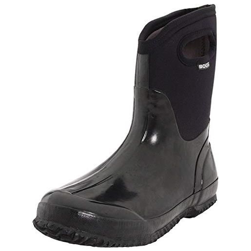 Bogs womens classic mid handle 60156 black rubber boots 38 eu