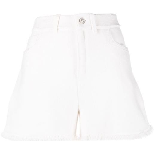 Barrie shorts con frange - bianco
