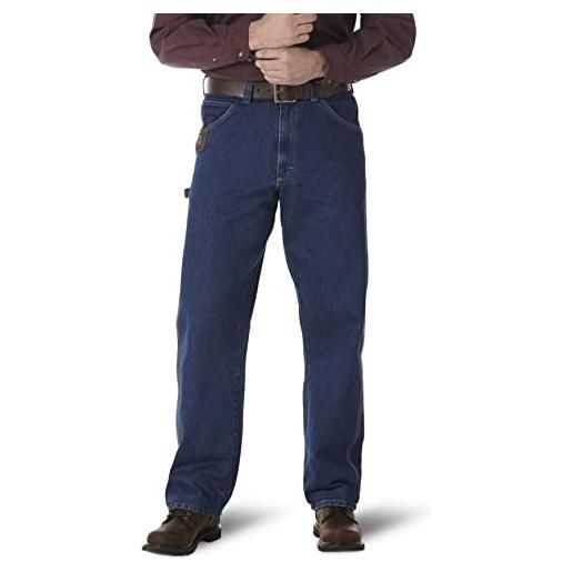Wrangler riggs workwear - jeans da lavoro da uomo, indaco antico, w38 / l32