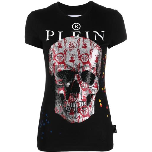 Philipp Plein t-shirt con stampa teschio - nero