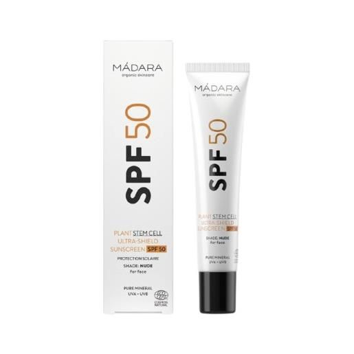 MÁDARA crema solare per il viso plant stem cell ultra-shield sunscreen spf 50 40 ml