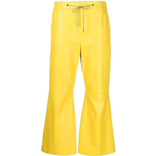 Fabiana Filippi pantaloni crop svasati - giallo