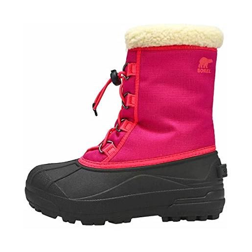 Sorel youth cumberland, scarpone invernale, rosa (deep blush), 37 eu